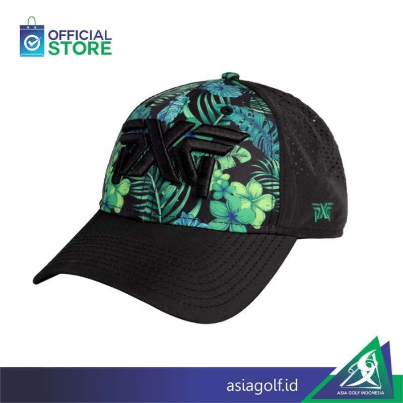 Promo CAP GOLF PXG ALOHA 23 A FRAME BLACK GREEN GOLF TOPI GOLF