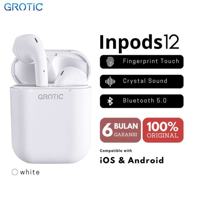 Jual Grotic Headset Bluetooth Inpods 12 Spesifikasi Original