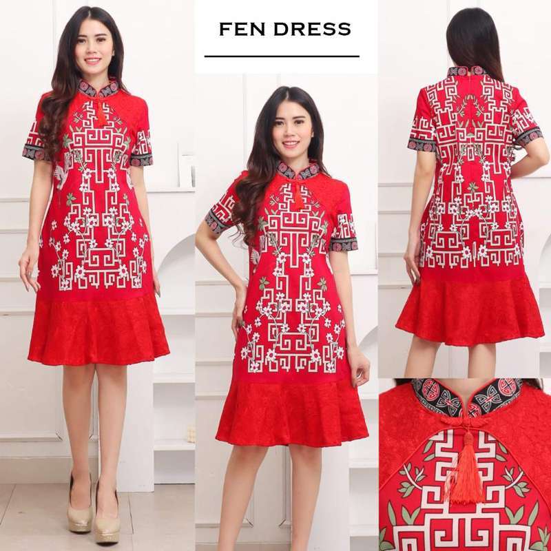 Batik cheongsam wanita outlet