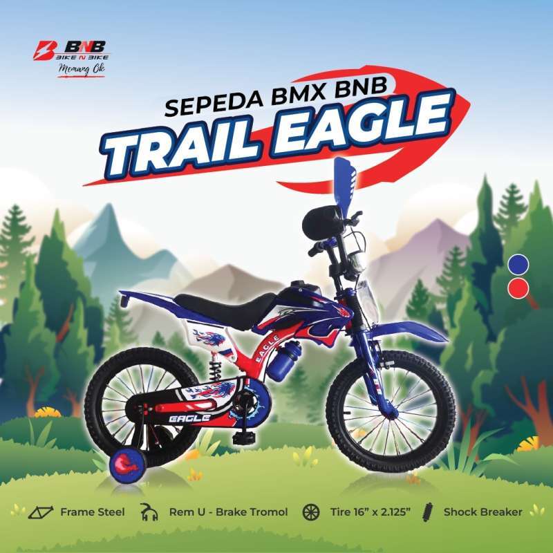 Jual Sepeda Bmx Bnb Trail Eagle 16 Inch Disertai Suspensi Pada