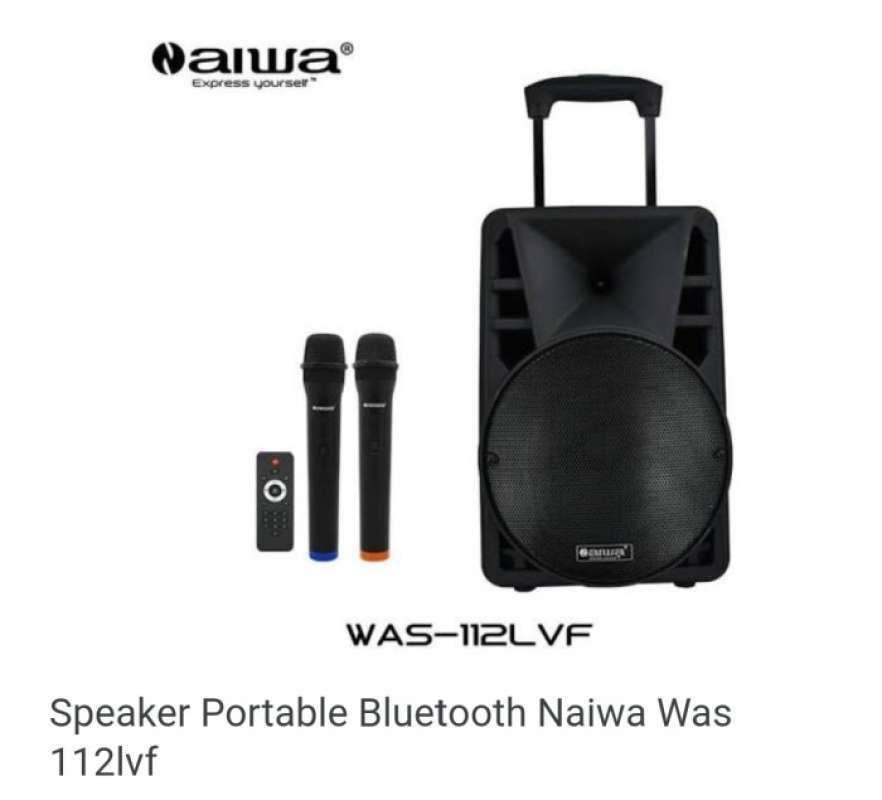 Jual Terbaik Portable Speaker Aiwa 12 Inch Isi 2 Mic Wirelles