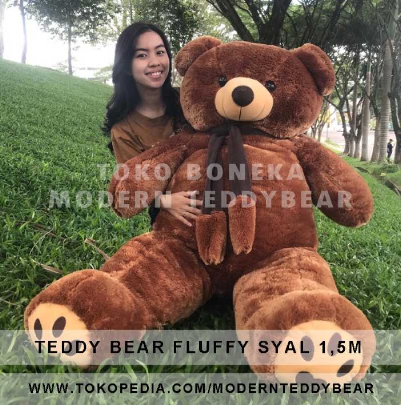 Jual Boneka Beruang Teddy Bear Fluffy Syal Jumbo 1 5 Meter Di Seller Premier Market Id Cengkareng Timur Kota Jakarta Barat Blibli