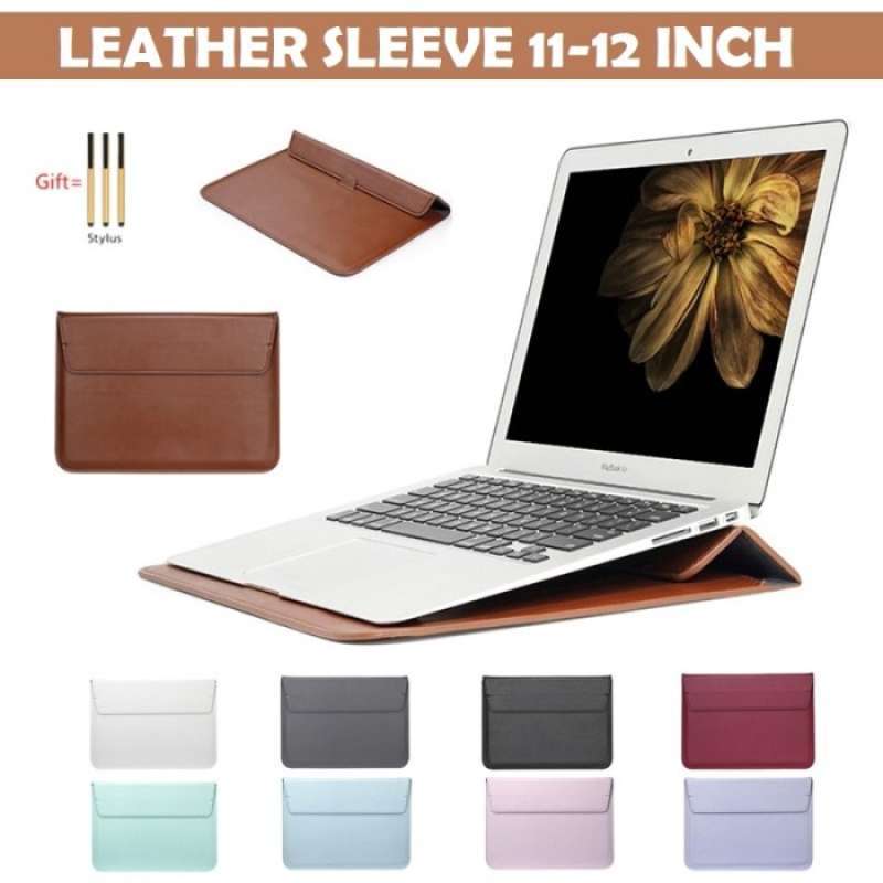 Jual LENOVO IDEAPAD D330 LAPTOP STAND LEATHER SLEEVE CASE BAG