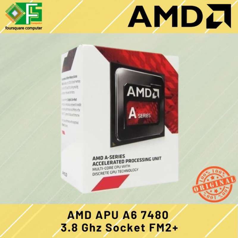 AMD APU A6 7480 Ghz With Radeon R5 Graphics FM2+ Baru Resmi