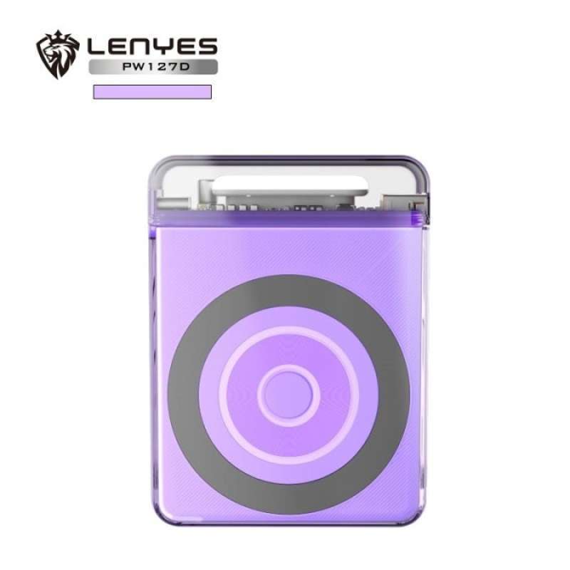 Lenyes PW127D powerbank portable 10000mAh 15w+PD20w wireless charging