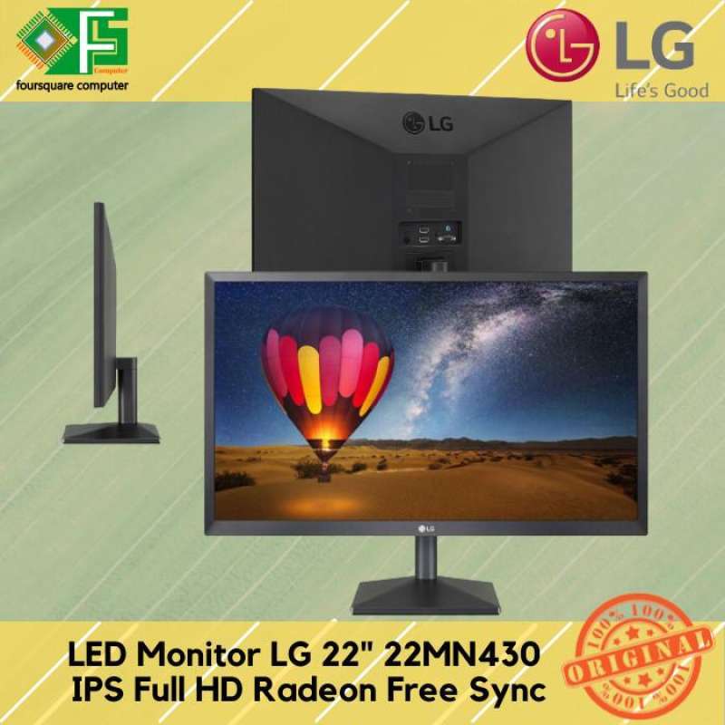 Jual Led Monitor Lg 22mn430m-b 22 Inch Ips Full Hd Amd Freesync