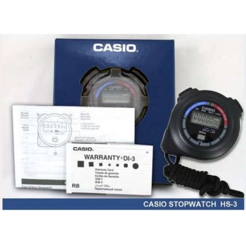 Promo Casio Stopwatch Hs 3 Digital Akurasi 99 Persen Sale Diskon