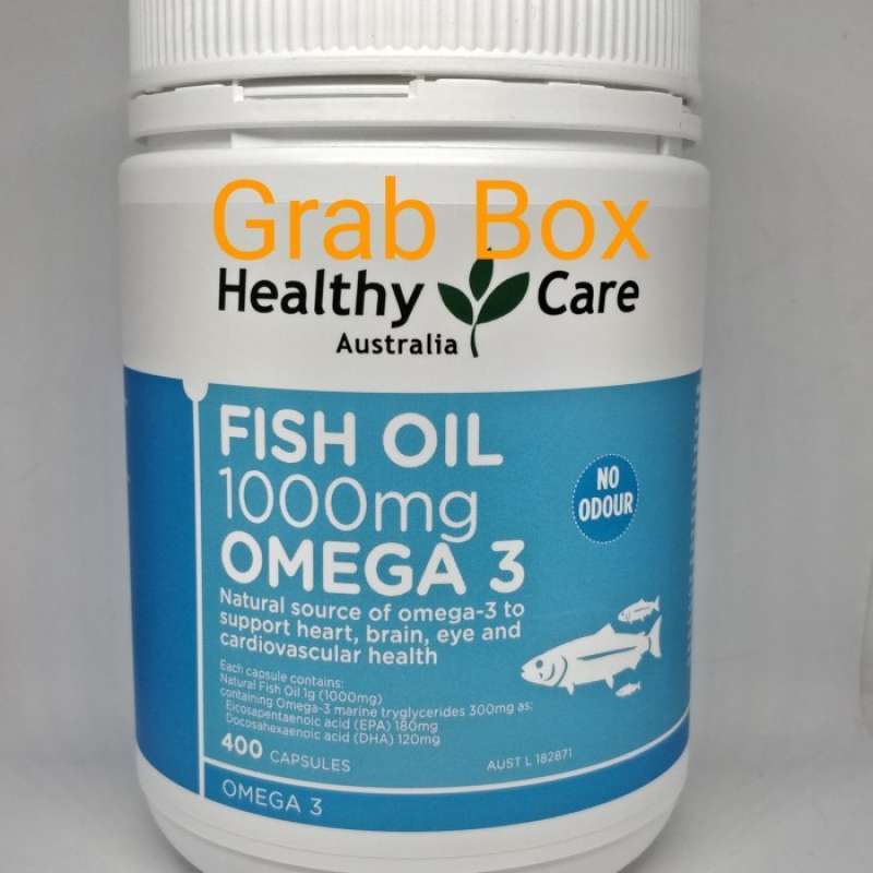 Promo HEALTHY CARE OMEGA 3 1000 MG 400 CAPS FISH OIL KOLESTEROL