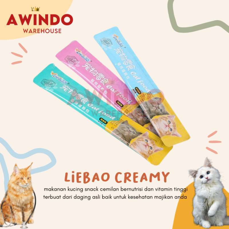 Jual Liebao Creamy Cat Makanan Snack Cemilan Kucing Adult Kitten Lie Bao Cat Strips 15gr Terbaru Terbaru Di Seller Kantong Ajaib Kebon Manggis Kota Jakarta Timur Blibli