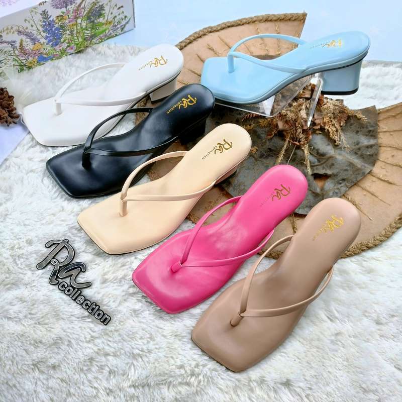 Promo Sepatu Sandal Wanita High Heels 5cm terbaru kekiniyan simpel