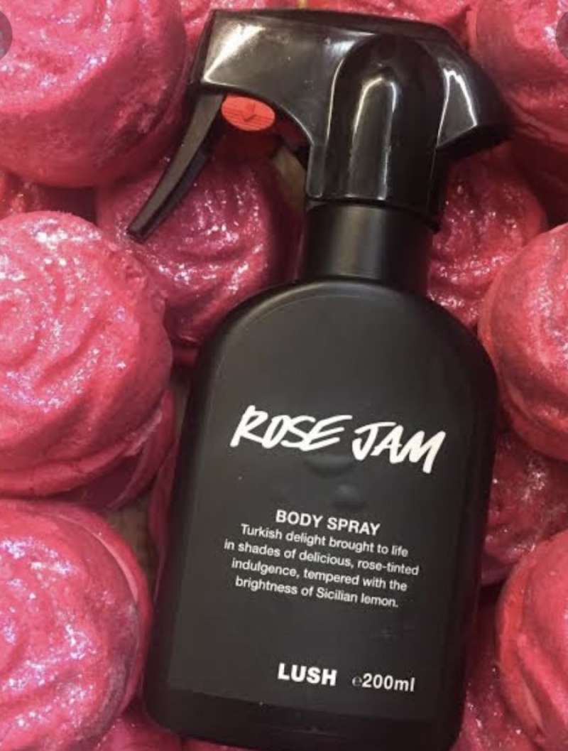 Rose jam sales body spray lush