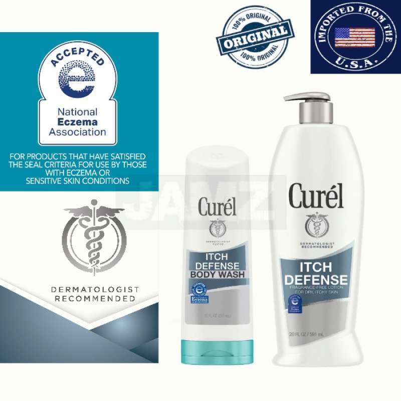 Jual CUREL Itch Defense Soap Body Lotion for Dry Skin Eczema