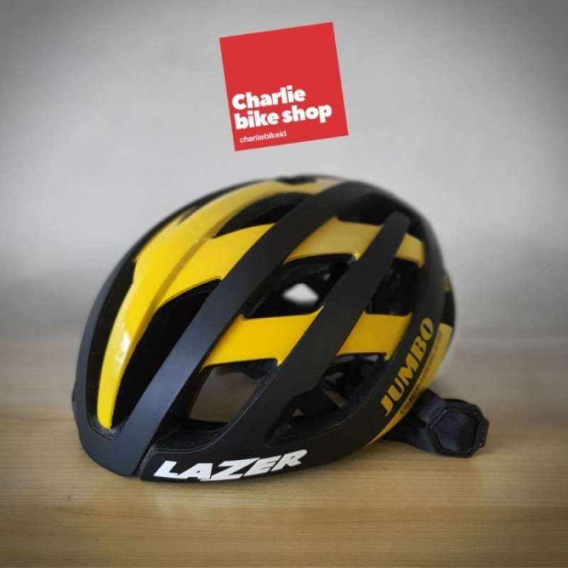 Helm Road Bike Lazer Genesis Jumbo Visma Team Edition Yellow Terbaik