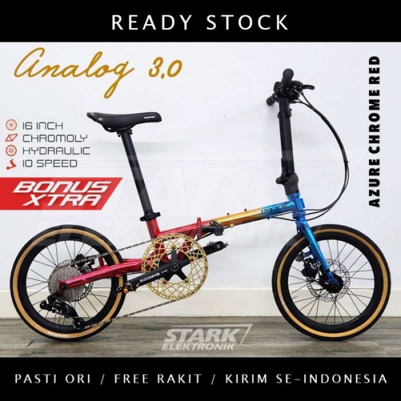 Pacific Analog 3.0 Chromoly Sepeda Lipat Folding Bike Terbaik