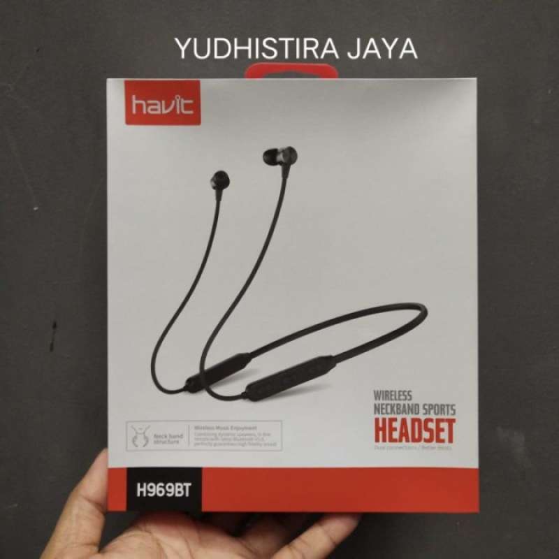 HAVIT H969BT H969 BT HEADSET BLUETOOTH NECKBAND MAGNETIC 100 XIONSTORE