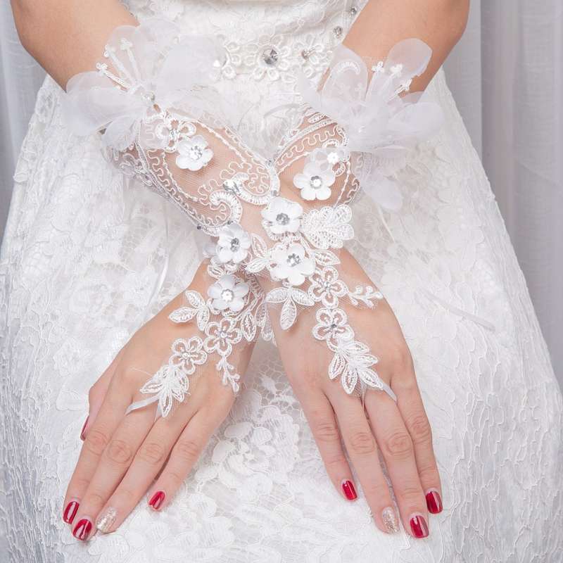 Jual wedding gloves cheap