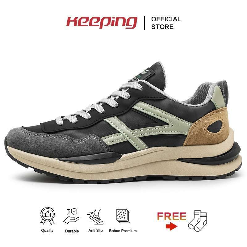 Promo Keeping Sepatu Sneakers Pria Kerja Sepatu Lokal Brand Cowok Casual Sepatu Olahraga Abu Travelling Sport Running Shoes Ksd103 Diskon 25 Di Seller Treasures Rancaekek Wetan Kab. Bandung Blibli
