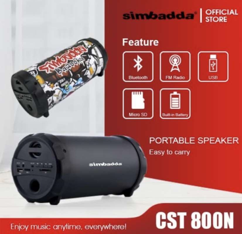 SPEAKER PORTABLE SIMBADDA CST 800 800N CST800N BLUETOOTH PROMO MURAH