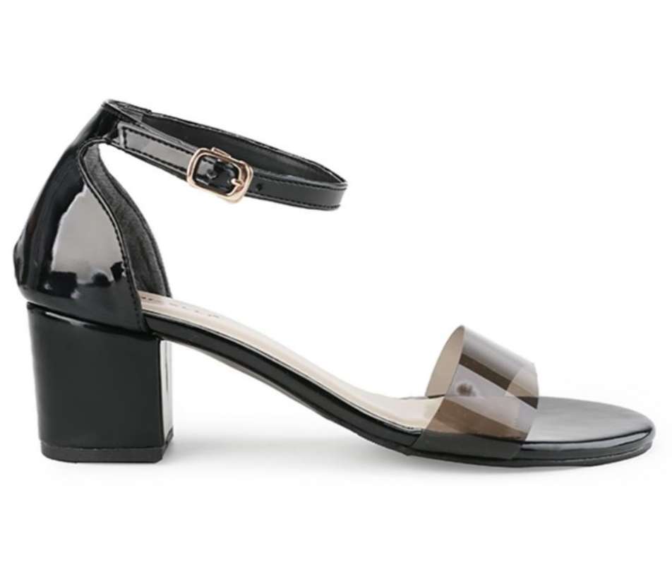 Promo Marelli Sepatu Wanita Ankle Strap Hak Tahu Cm 2063 Black