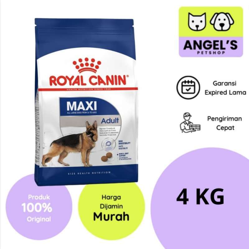 Jual 100 Produk Ori Makanan Anjing Royal Canin Maxi Adult 4kg 15kg dogfood Di Seller Kebum Store Tegal Alur Kota Jakarta Barat Blibli