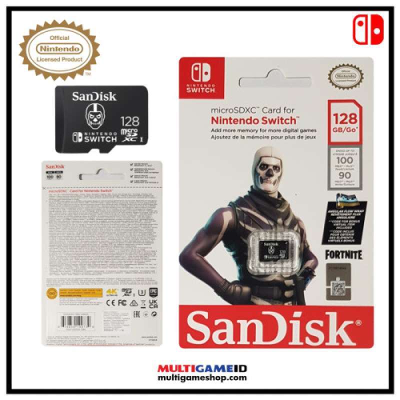 Promo Memory Micro Sandisk 128gb Official For Nintendo Switch