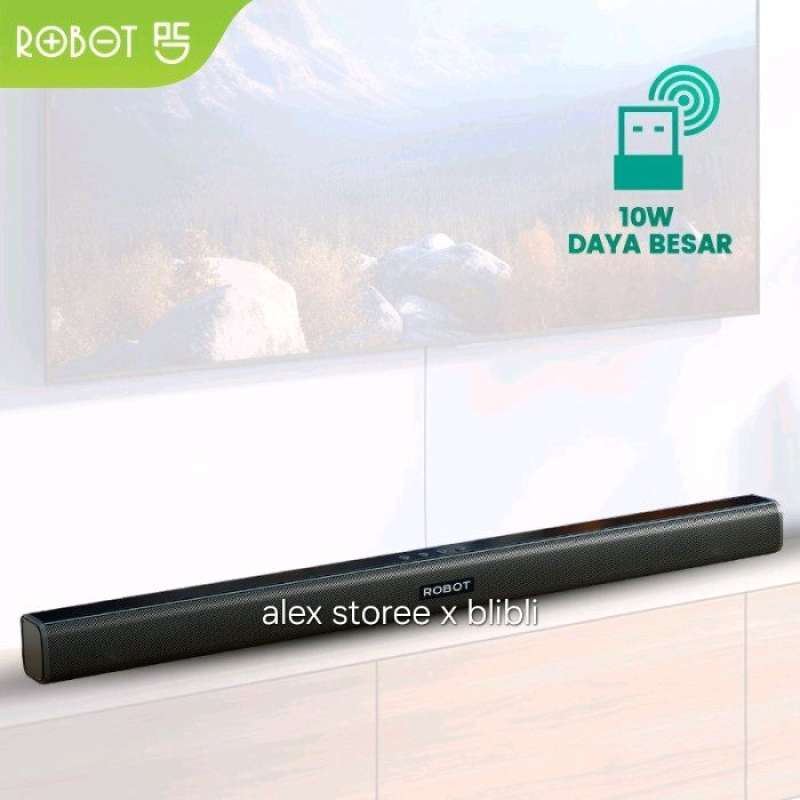 ROBOT RB590 Bluetooth Soundbar for TV with Powerful Dual Speakers and Excellent Bass, 52mm Drivers, Compact Design, Ideal for Home Theater Audiophiles
