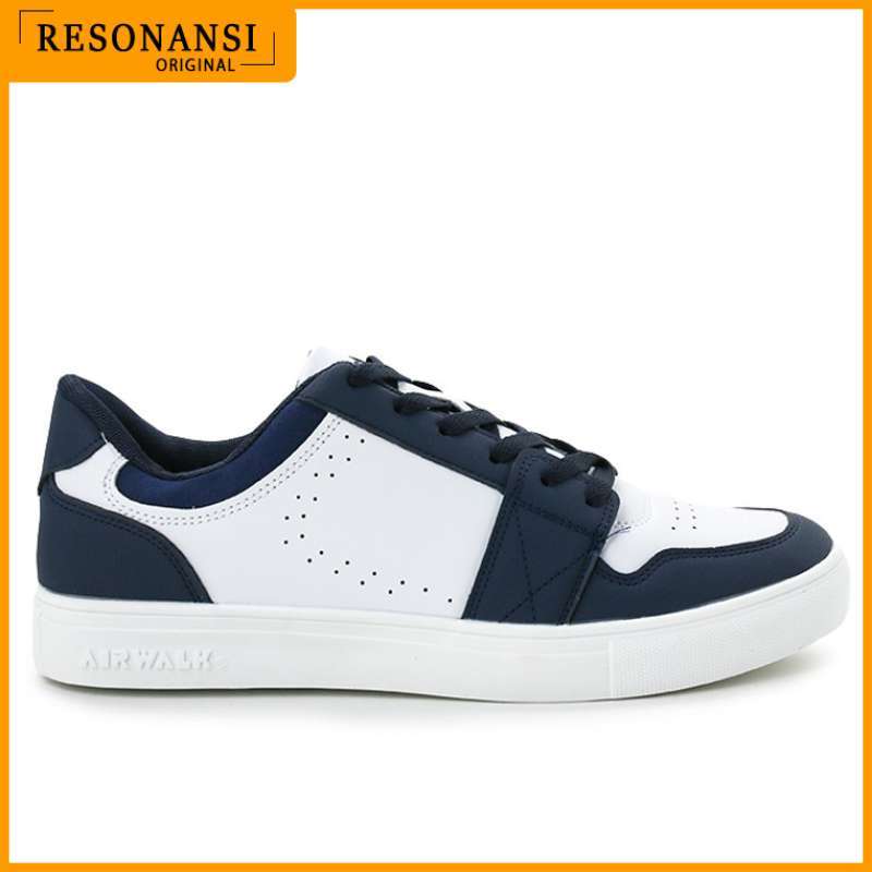 SEPATU PRIA TERBARU AIRWALK ORIGINAL SNEAKERS CYRUS PUTIH NAVY KEREN