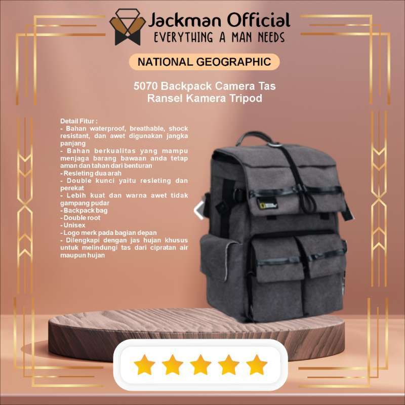 NATIONAL GEOGRAPHIC 5070 Backpack Camera Tas Ransel Kamera Tripod