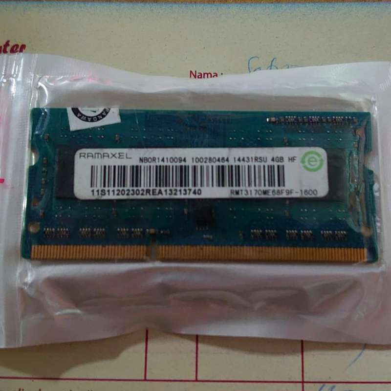 Memory RAM Laptop Sodimm 4GB DDR3 PC12800 1600 MHz PC3
