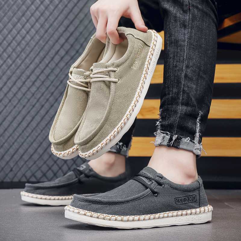 Sepatu Pria Sepatu Kanvas Sepatu Slip On Sepatu Kasual Sepatu Cowok Sepatu Hangout Sepatu Kerja PANARYBODY QN243 Men Shoes