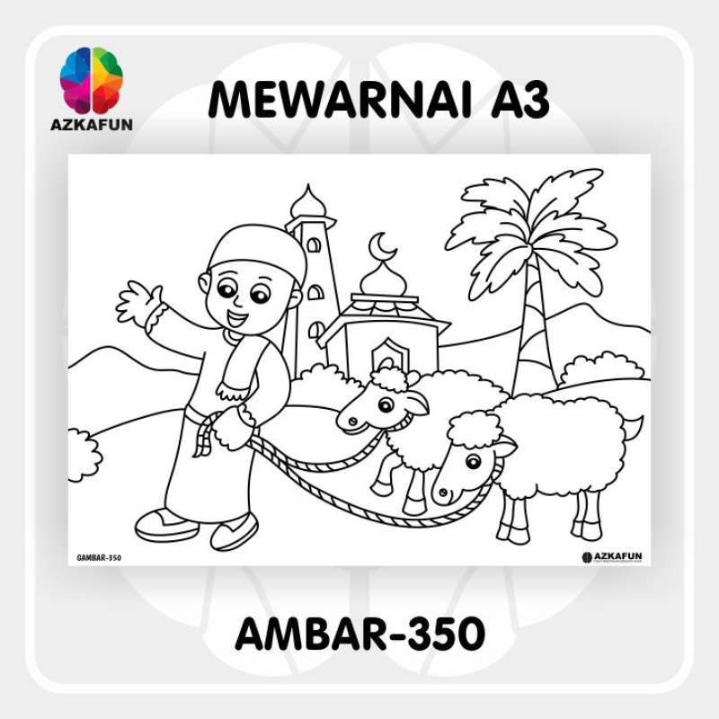 Promo Kertas Mewarnai A3 ISLAMI - Mewarnai best seller Islami - GAMBAR-350  Diskon 8% di Seller Fuzail Store - Karangsatria, Kab. Bekasi | Blibli
