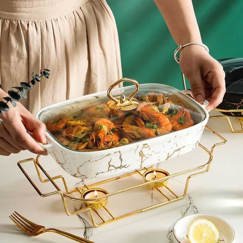 KPM白磁 Covered Vegetable Dish with figure Stainless food