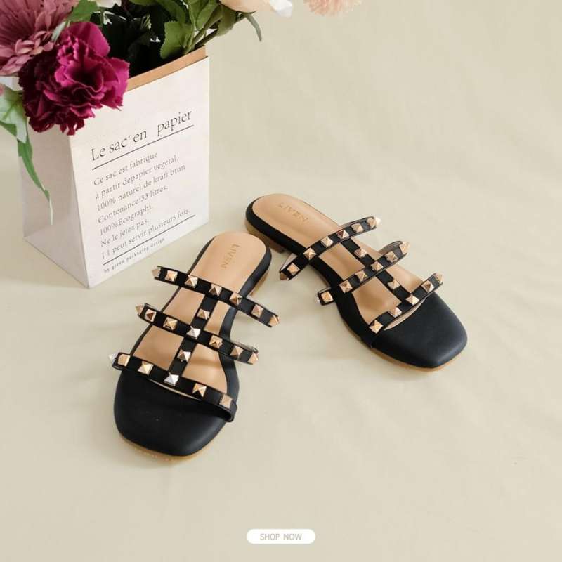Jual LIVEN SANDAL RUBI 41 Hitam di Seller Liven Cengkareng