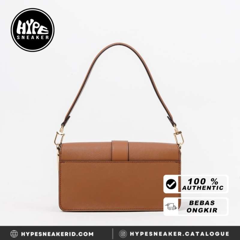 Jual Tas Michael Kors Greenwich Brown Flap Shoulder Bag 100