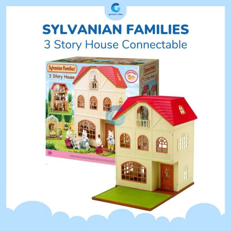 Sylvanian families 3 discount story house gift set