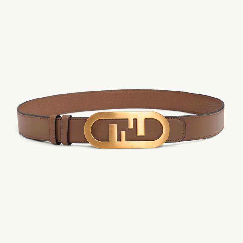 FF FENDI Reversible Belt 3cm in Cuoio Leather with O'Lock Buckle