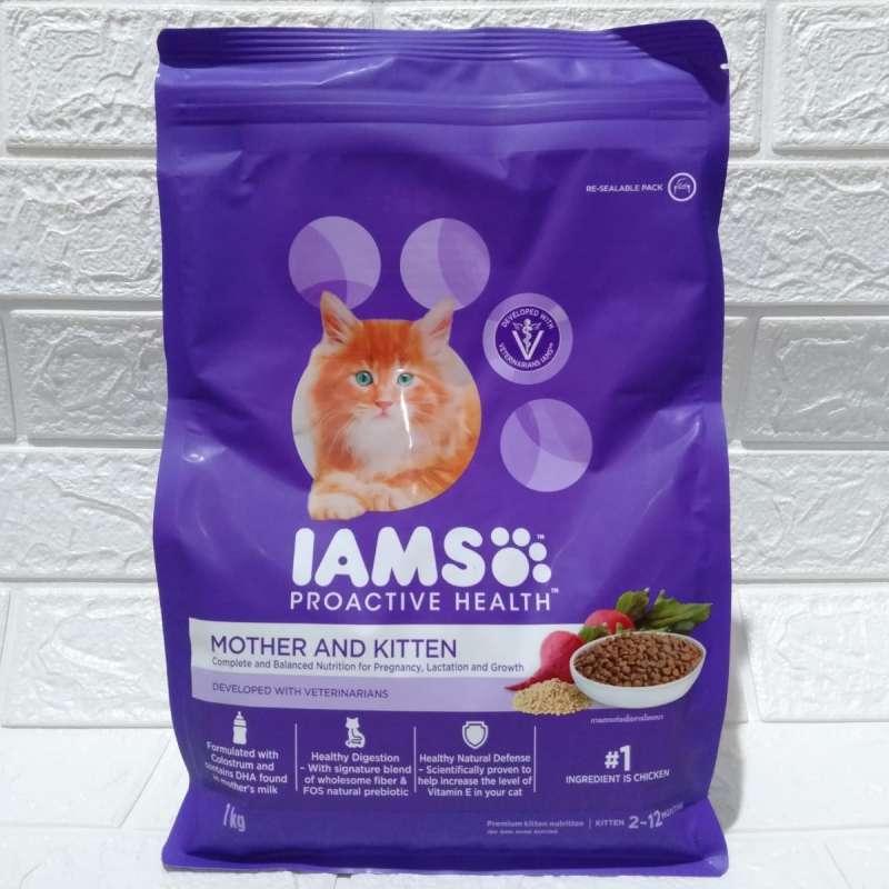 Jual Makanan Kucing Iams Cat Mother And Kitten Chicken 1kg