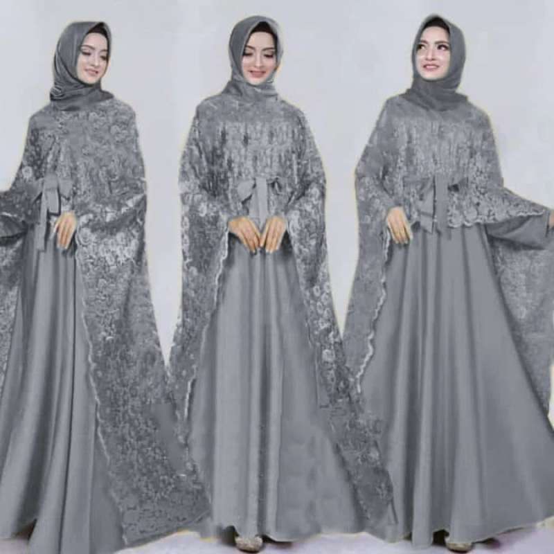 Jual Gamis Pesta Brokat Cape Mewah Elegan Bridal Muslim Pengantin Lamaran Di Seller Zaraa Store Kebon Kacang Kota Jakarta Pusat Blibli