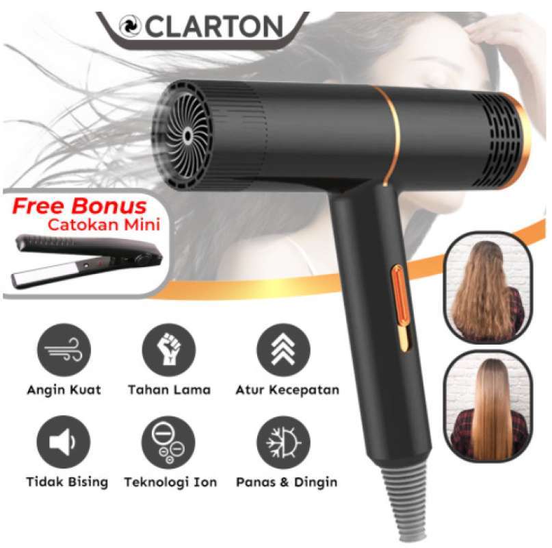 Jual Clarton Hair Dryer Pengering Rambut Low Watt Ion Negatif Daya Tinggi Di Seller Yunyun Kebon Kacang Kota Jakarta Pusat Blibli