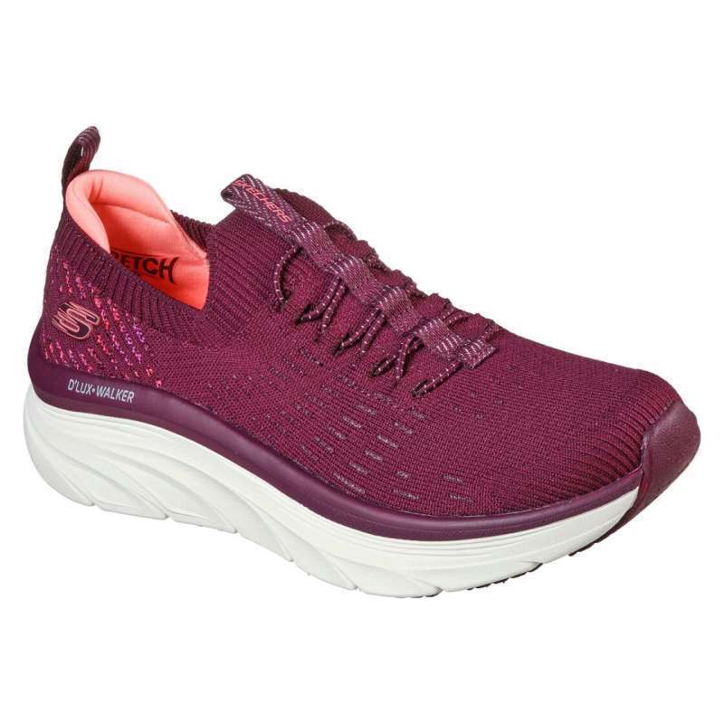 Sepatu Slip On Wanita Skechers D'Lux Walker Star Stunner Plum Original