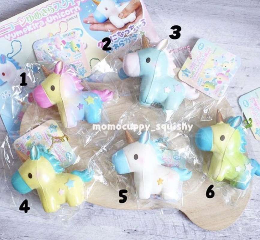 Jual Squishy licensed yumekira unicorn by amuse japan kuda