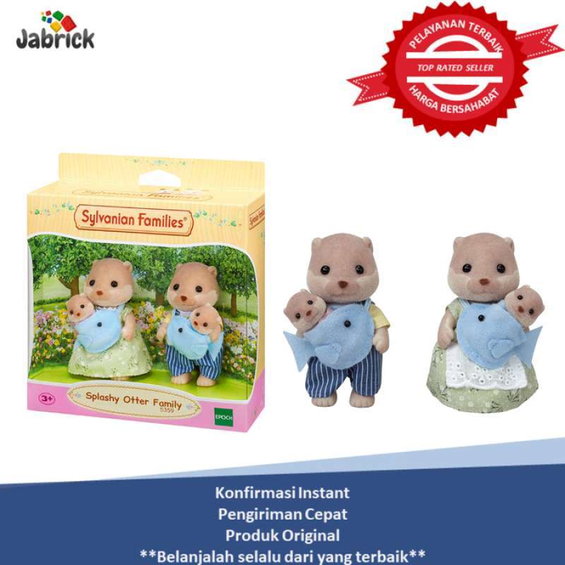 Sylvanian families splashy otter family top