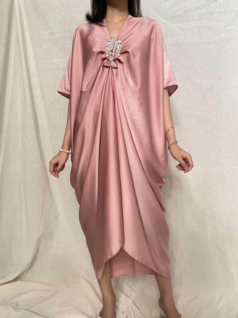 Kaftan satin polos sales