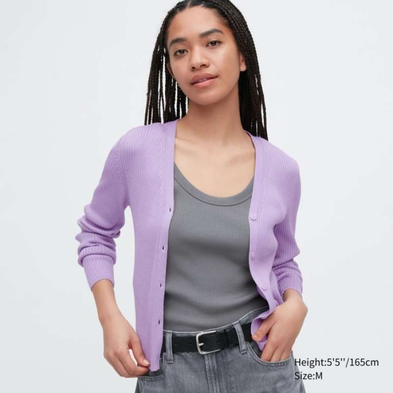 Jual Uniqlo Cardigan Pendek Proteksi Sinar Uv Kerah V rib 458055 Original Xs Purple Di Seller Everythingjakarta Bangka Kota Jakarta Selatan Blibli