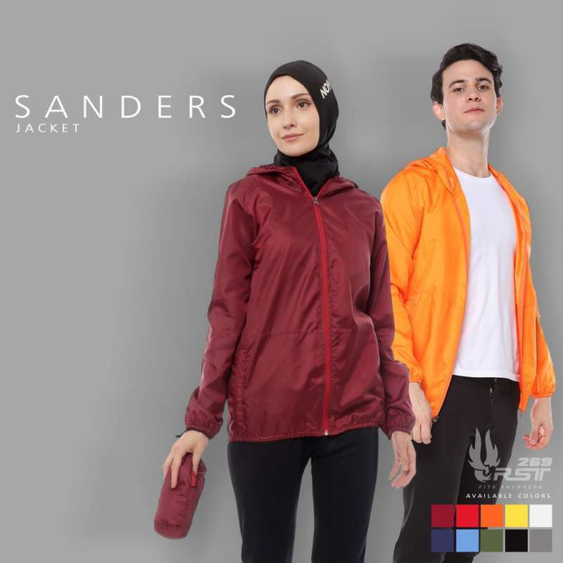 Jaket running uniqlo shop