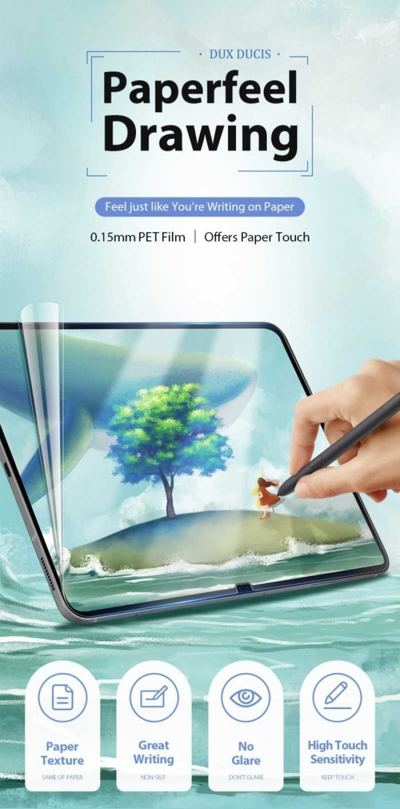 Paperfeel Paperlike Screen Protector Tab S9 Ultra Dux Ducis