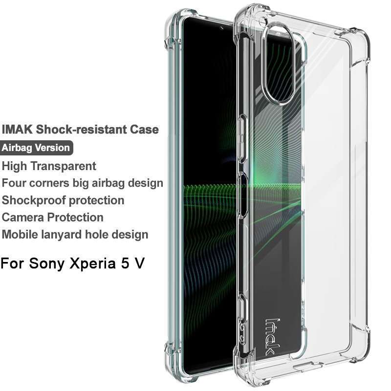 IMAK For Sony Xperia 5 V, Shockproof Hybrid Armor Fabric Matte Back Cover  Case