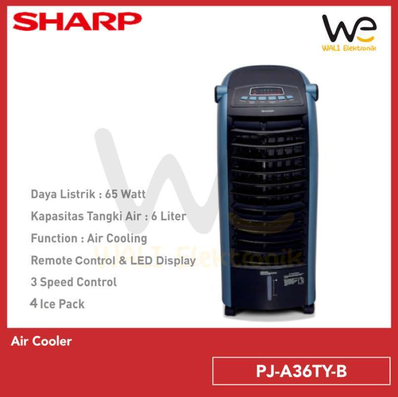 Promo SHARP AIR COOLER PJ A36TY Kipas Penyejuk ruangan SHARP PJ