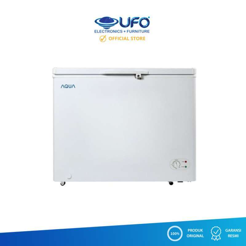 Promo AQUA AQF220FR Chest Freezer 220L AQF 220FR Diskon 23 di