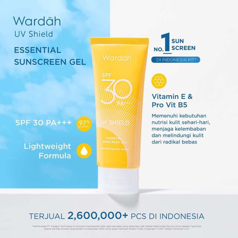 Sunscreen gel hot sale wardah